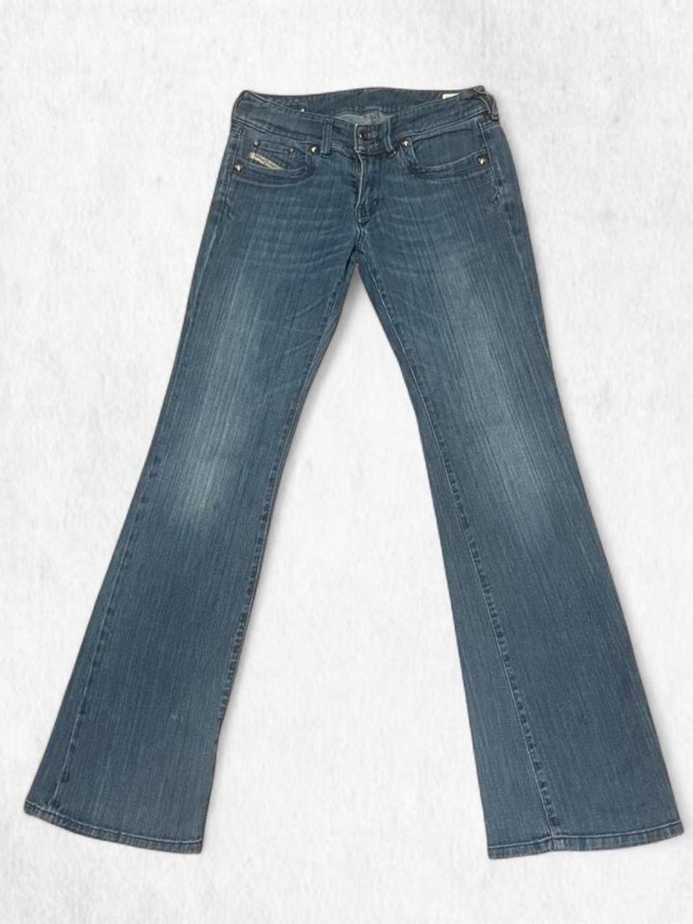 Diesel RONHAR pinstriped denim  vintage Bootcut Lowrise 28x32